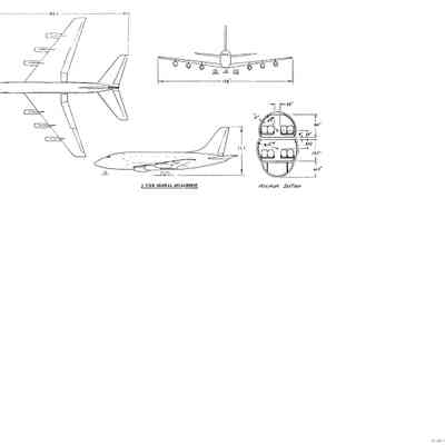 GA for large double decker passenger jet (large print)