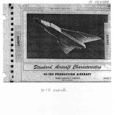 Standard Aircraft Characteristics CF-105 Production Aircraft