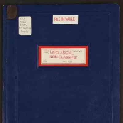 Arrow 2 production A/C: weight and C.G. summary, Dec. 1/57 Report No. 7-0400-34 Issue 14