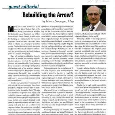Rebuilding the Arrow?
