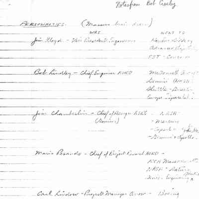 Bob Crosby notes