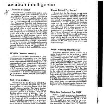 Aviation Intelligence - May 1958