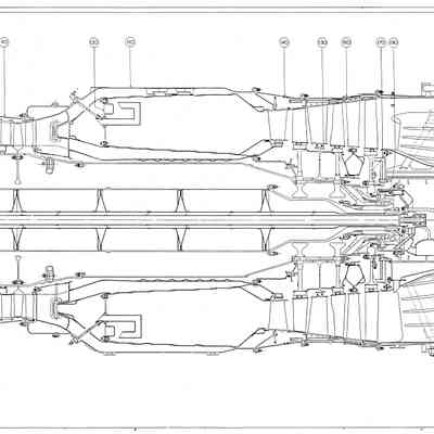 General Assembly Iroquois (4A & prototype), Drawing 83000, Rev F 1/2 Scale