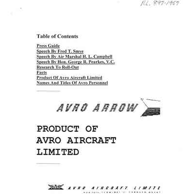 Arrow Roll-out - Product of Avro Aircraft Limited - Avro Aircraft Ltd