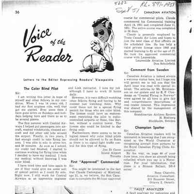 Voice of the Reader - Sep 1951