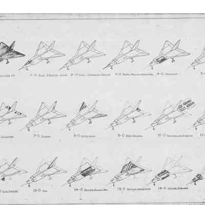 C-105 Aircraft Index Sequence, drawing 4300-PE-2
