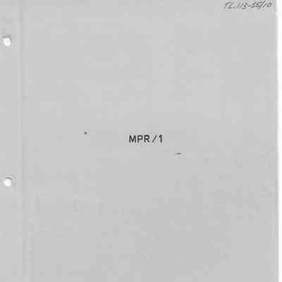 CF-105 Monthly Performance Reports