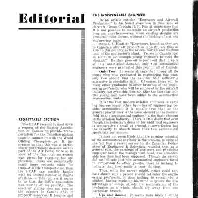 Editorial (Aircraft) - Aug 1954