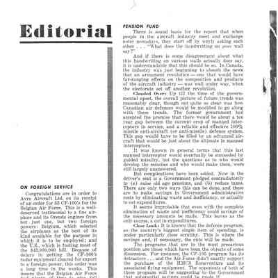 Editorial (Aircraft) - Jul 1957