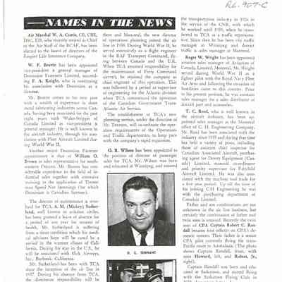 Names in the news - Mar 1953