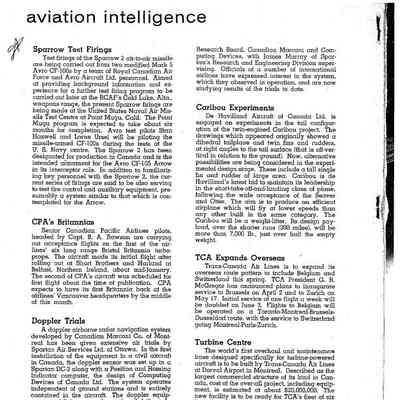 Aviation Intelligence - Feb 1958
