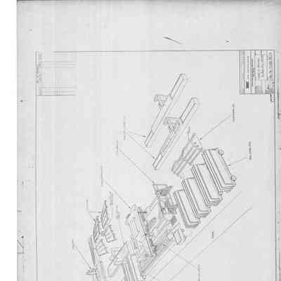 Layout of machinery in skin mill section, Drawing 7-0152-PE-24