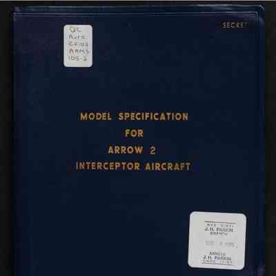 Model specification for Arrow 2 supersonic interceptor aircraft