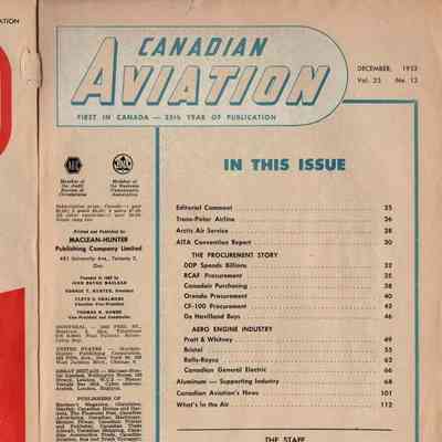 Canadian aviation - Volume 25 Number 12