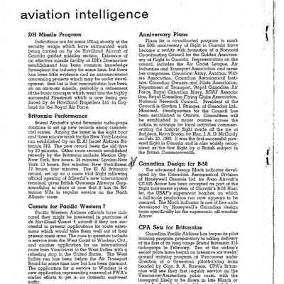 Aviation Intelligence - Jan 1958