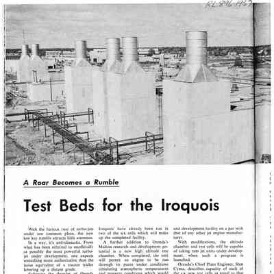 A Roar becomes a rumble - Test Beds fot the Iroquois