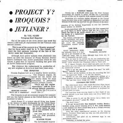 Project Y, Iroquois, Jetliner?