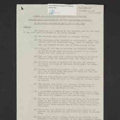 Report on a visit to Ames Aeronautical Laboratory Moffett Field California to discuss aerodynamic problems of the CF105 aircraft on the 9 and 10 Dec 1954