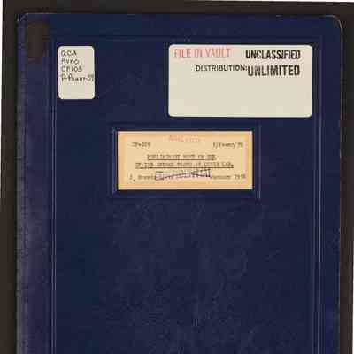 Preliminary note on the CF-105 intake tests at Lewis LAB