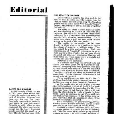 Editorial (Aircraft) - Nov 1953
