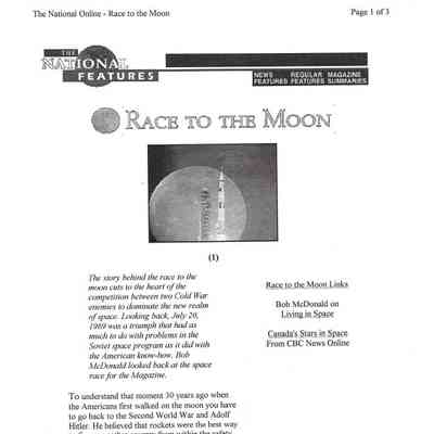 Race to the moon