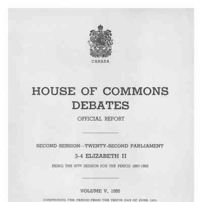 HOC Debates Vol 5, June 10 to July 6, 1955