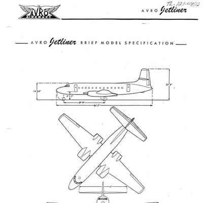 Brief Avro C-102 Jetliner Model Specifications