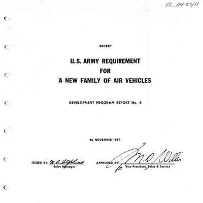 U.S. Army Requirement for a New Family of Air Vehicles