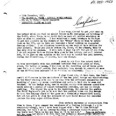 Letter from Jim Floyd to Harvey Smith re: Suggested Policy on C-105