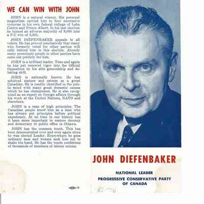 John Diefenbaker - Campaign Flyer
