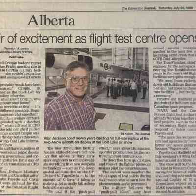 Air of excitement as flight test centre opens