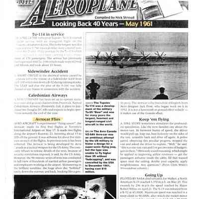 The Aeroplane Looking Back 40 Years