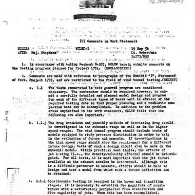 Project 1794 Comments on Work Statement