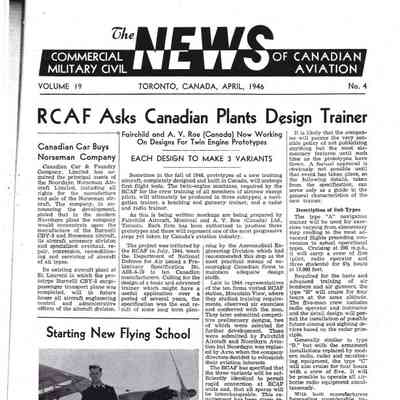 The News of Canadian Aviation - April 1946