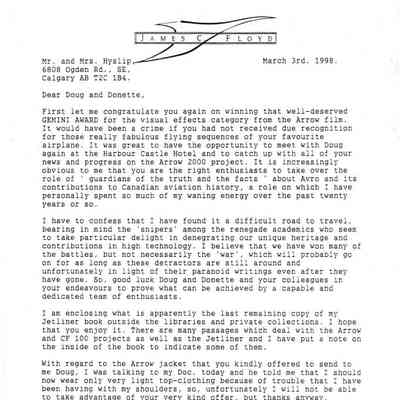 JCF Letter regarding museum Arrow story for kids
