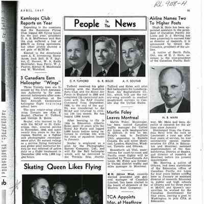 People in the news - Apr 1947
