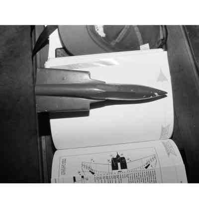 Arrow model - taken from above - showing top