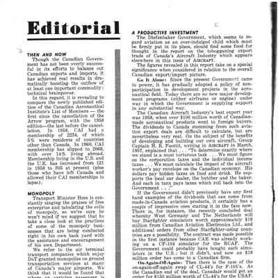 Editorial (Aircraft) - Oct 1960