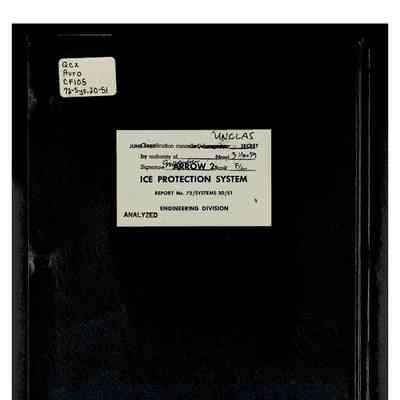 Arrow 2 Ice Protection System Report No. 72/SYSTEMS 20/51