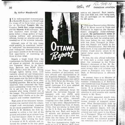 Ottawa Report - Mar 1948