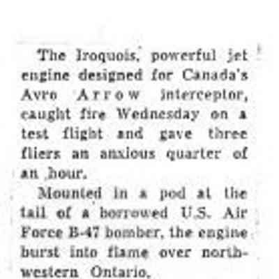Iroquois fire in flight