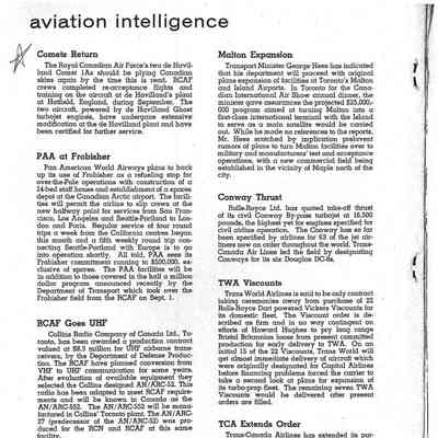 Aviation Intelligence - Oct 1957