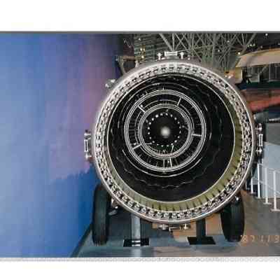 Canada Air and Space Museum Ottawa - Arrow Exhibit End view of J75 engine