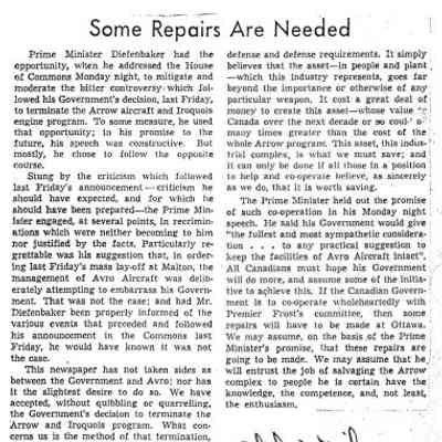 Some repairs are needed