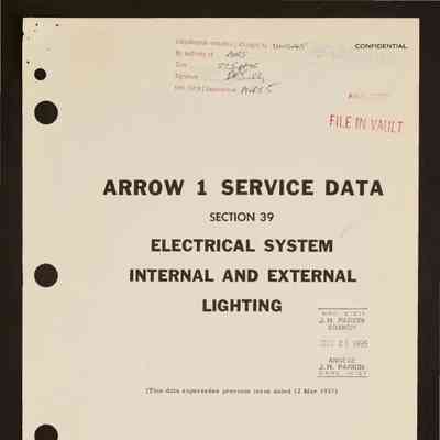 Arrow 1 service data. Section 39: Electrical system: internal and external lighting