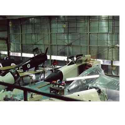 Canada Air and Space Museum Ottawa - Arrow Exhibit More distant view of 206, with Me163 Komet beside it