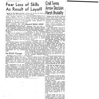Fear loss of skills as result of layoff