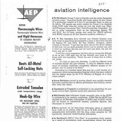 Aviation intelligence - Jan 1956