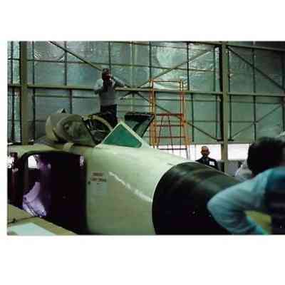 Canada Air and Space Museum Ottawa - Arrow Exhibit Starboard frontal view of 206, upper