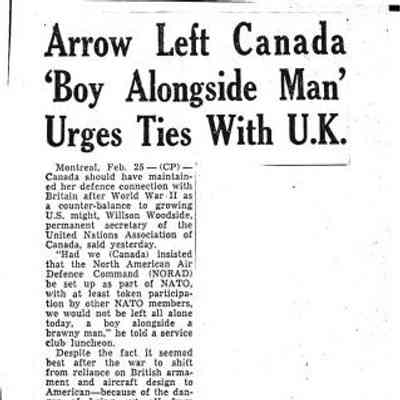 Arrow left Canada 'Boy alongside man' urges ties with UK